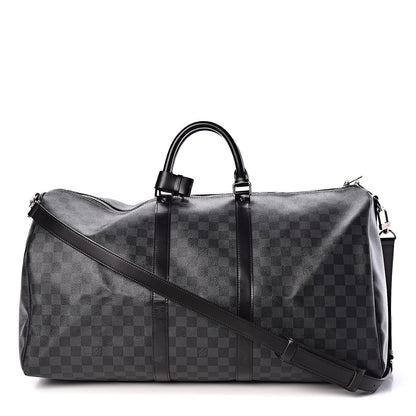 Louis Vuitton Damier Graphite Keepall Bandouliere 55 1 of 10