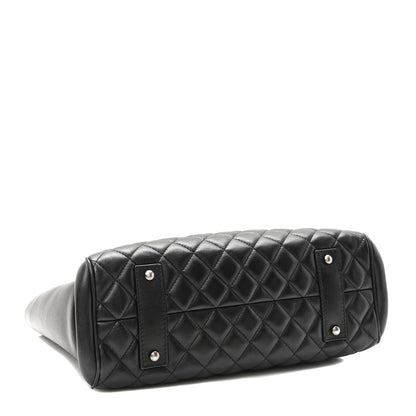 Chanel Lambskin Quilted Shopping Tote Black 4 of 7