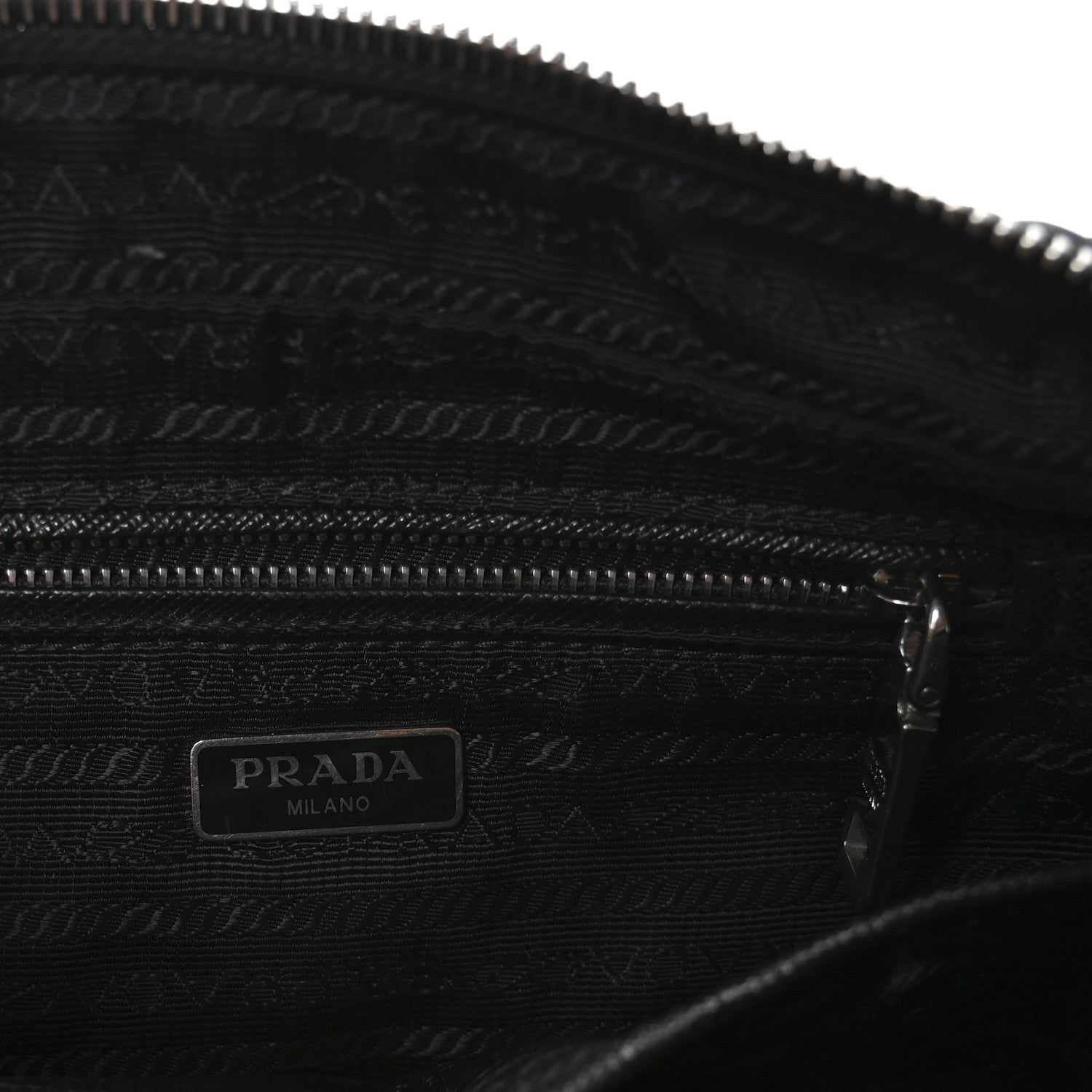 Prada Nylon Tessuto Impuntu Quilted Bandoliera Crossbody Bag Black 6 of 7