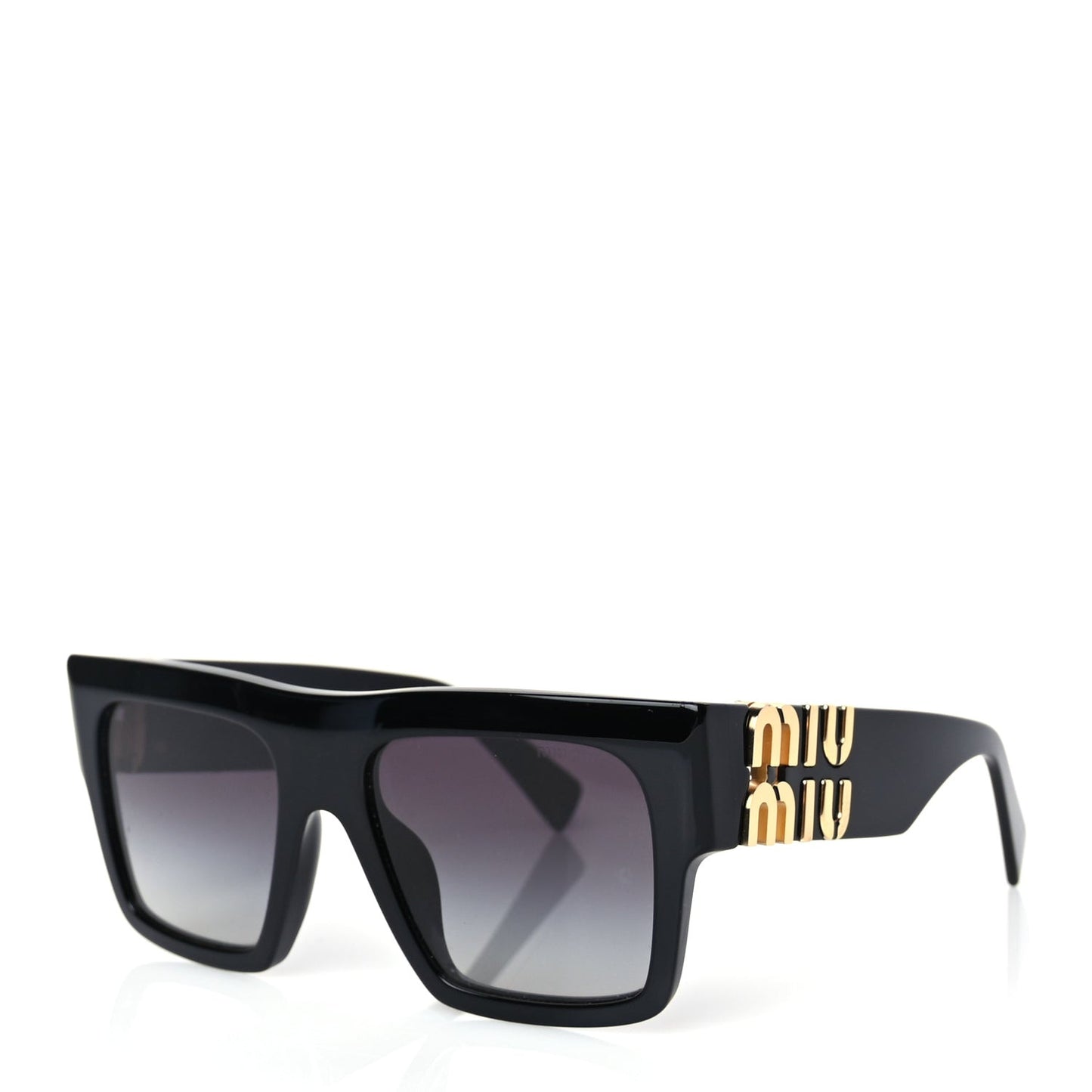 Acetate Rectangle Sunglasses SMU 10W Black