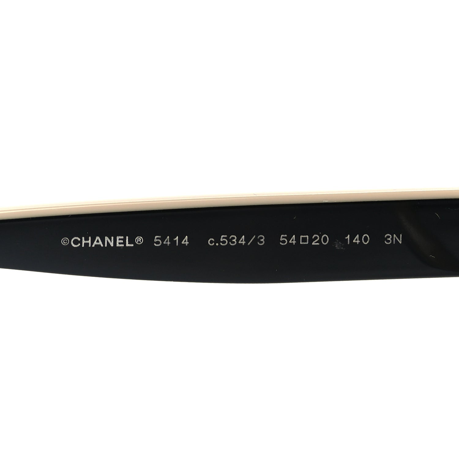Chanel Acetate CC Butterfly Sunglasses 5414 Black Beige 4 of 6