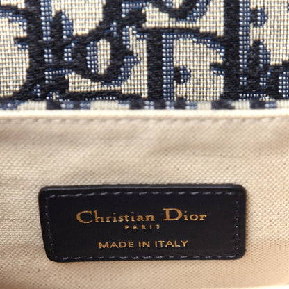 Christian Dior Oblique Mini Saddle Bag Blue 6 of 12