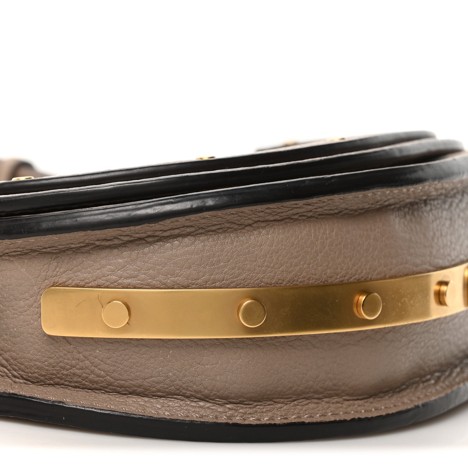 Chloe Calfskin Small Nile Bracelet Minaudiere Bag Motty Grey 9 of 10