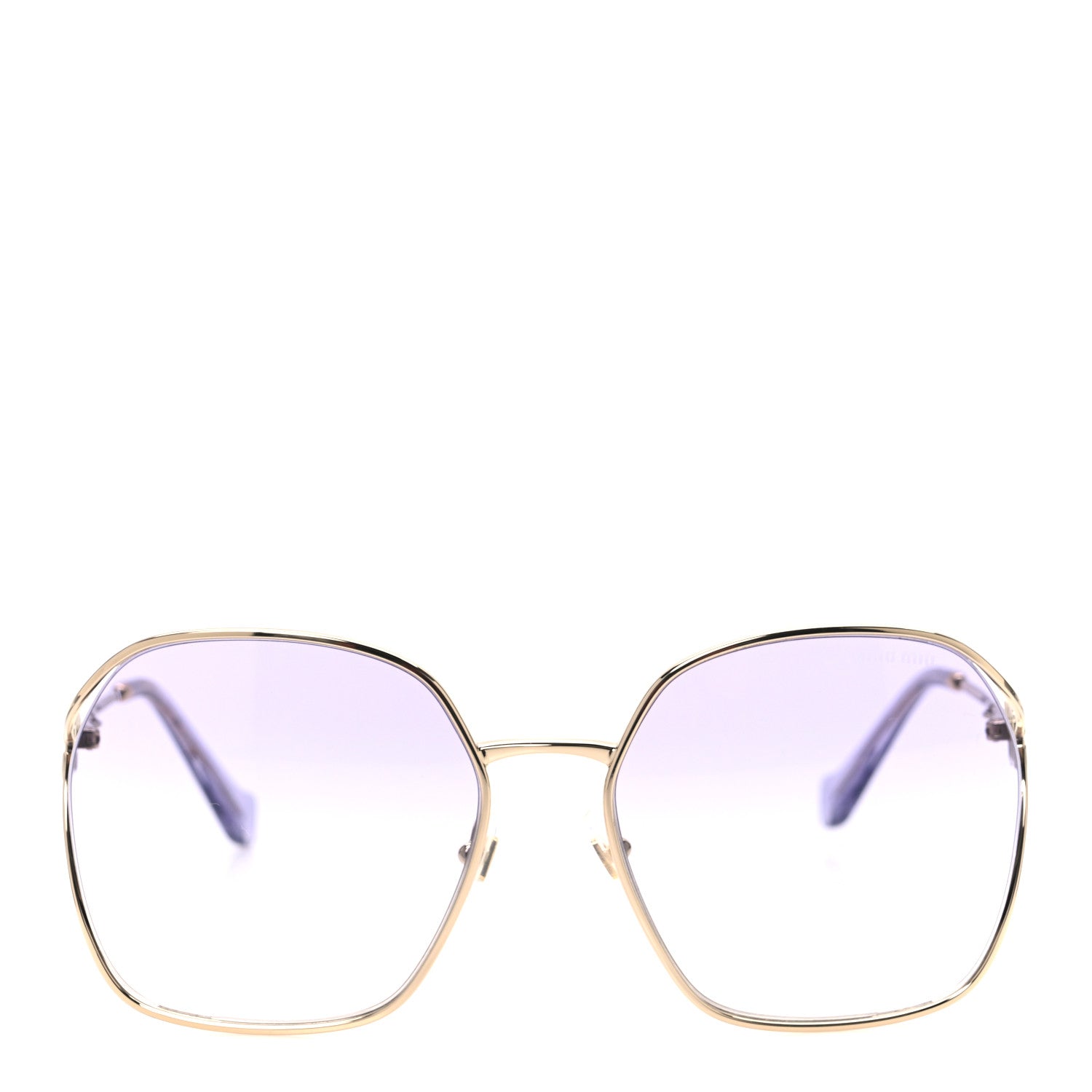 Miu Miu Metal Sunglasses SMU52W Gold Blue 2 of 7