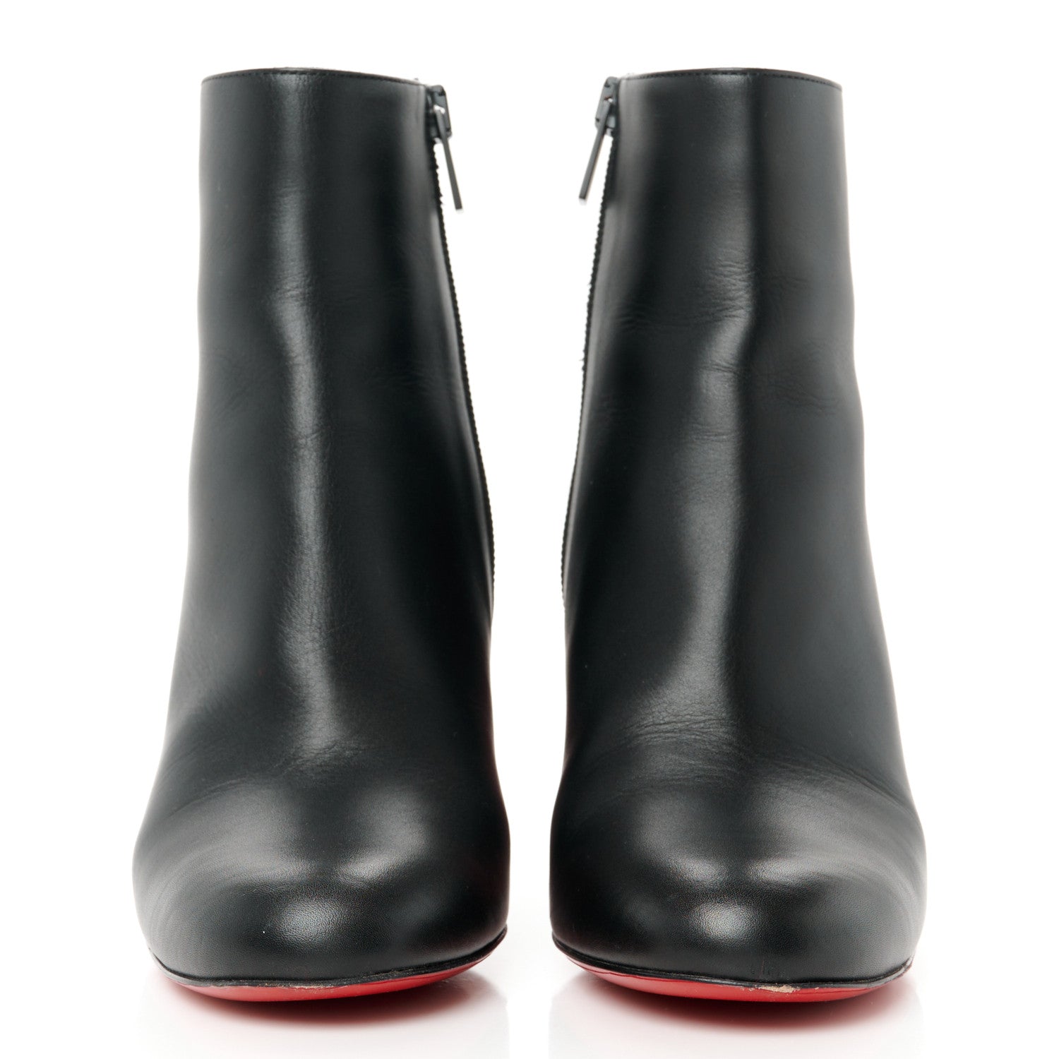 Christian Louboutin Smooth Calfskin Suzi Folk 85 Ankle Boots 36.5 Black 2 of 7