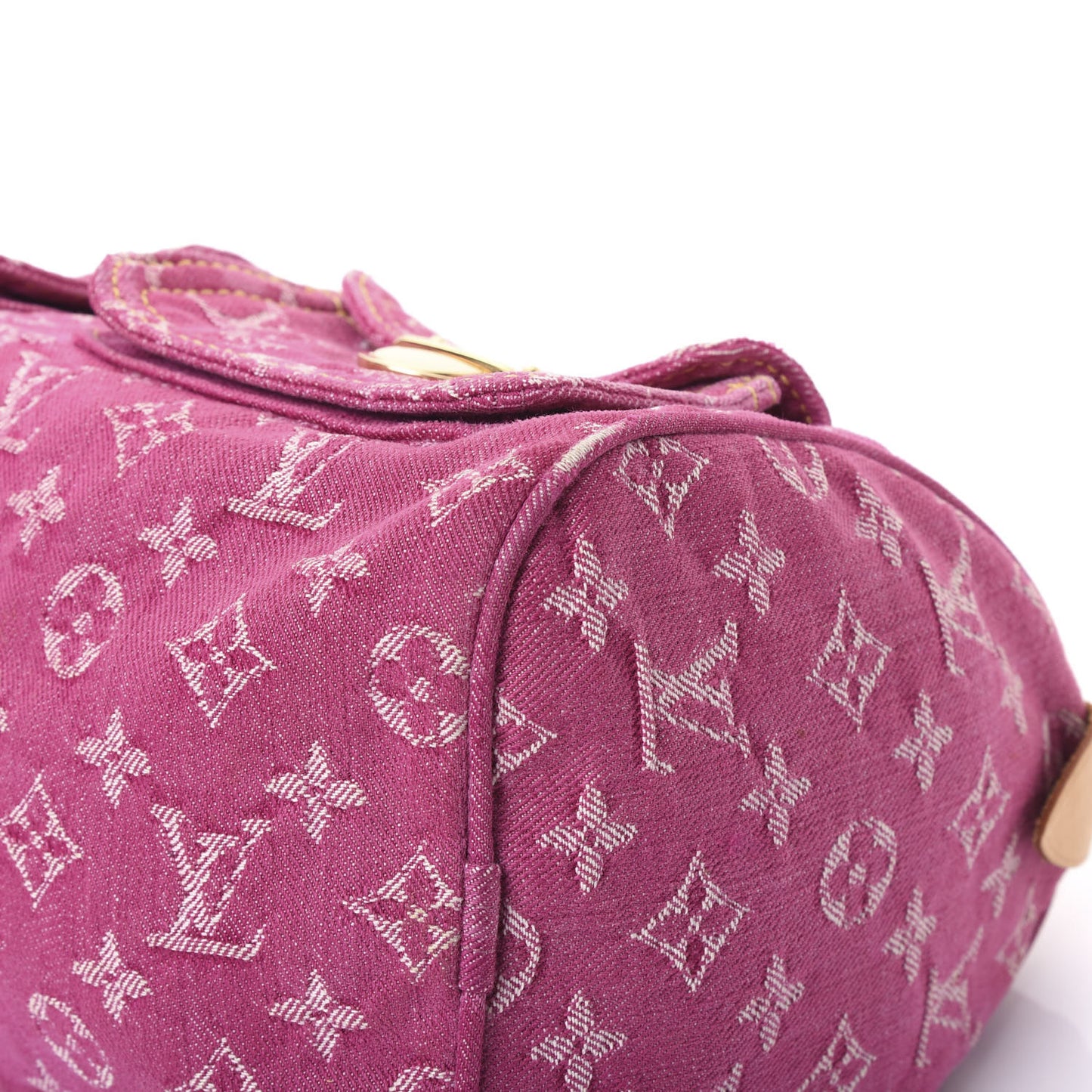 Monogram Denim Neo Speedy Fuchsia