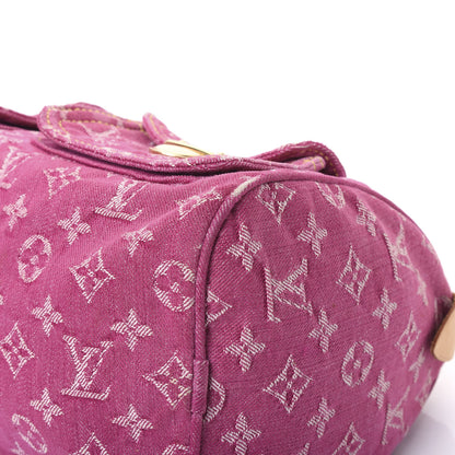 Louis Vuitton Monogram Denim Neo Speedy Fuchsia 8 of 10