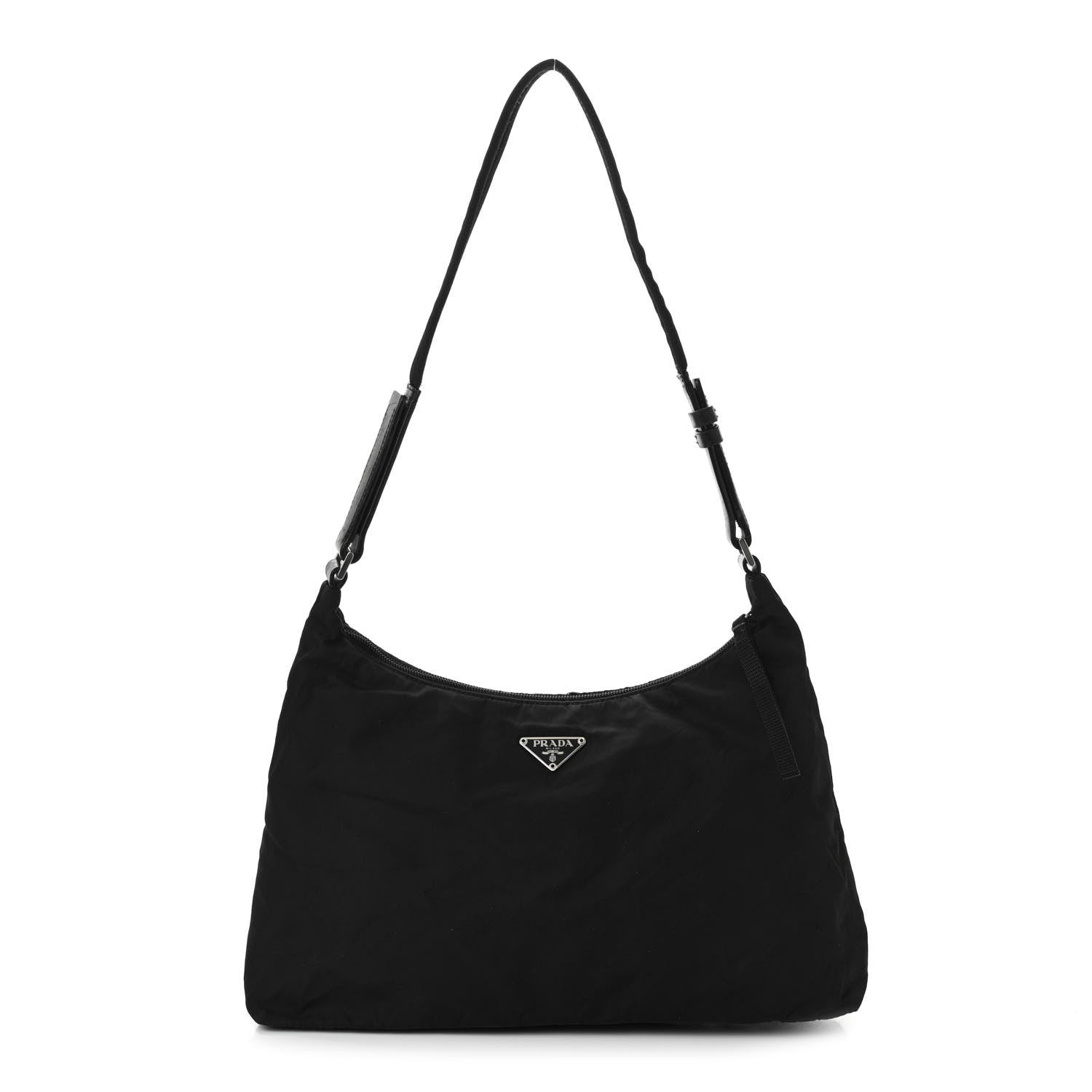 Prada Tessuto Nylon Shoulder Bag Black 1 of 15
