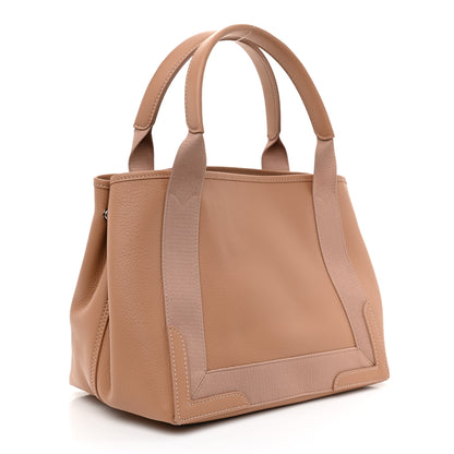 Balenciaga Nappa S Navy Cabas Beige Latte 4 of 10