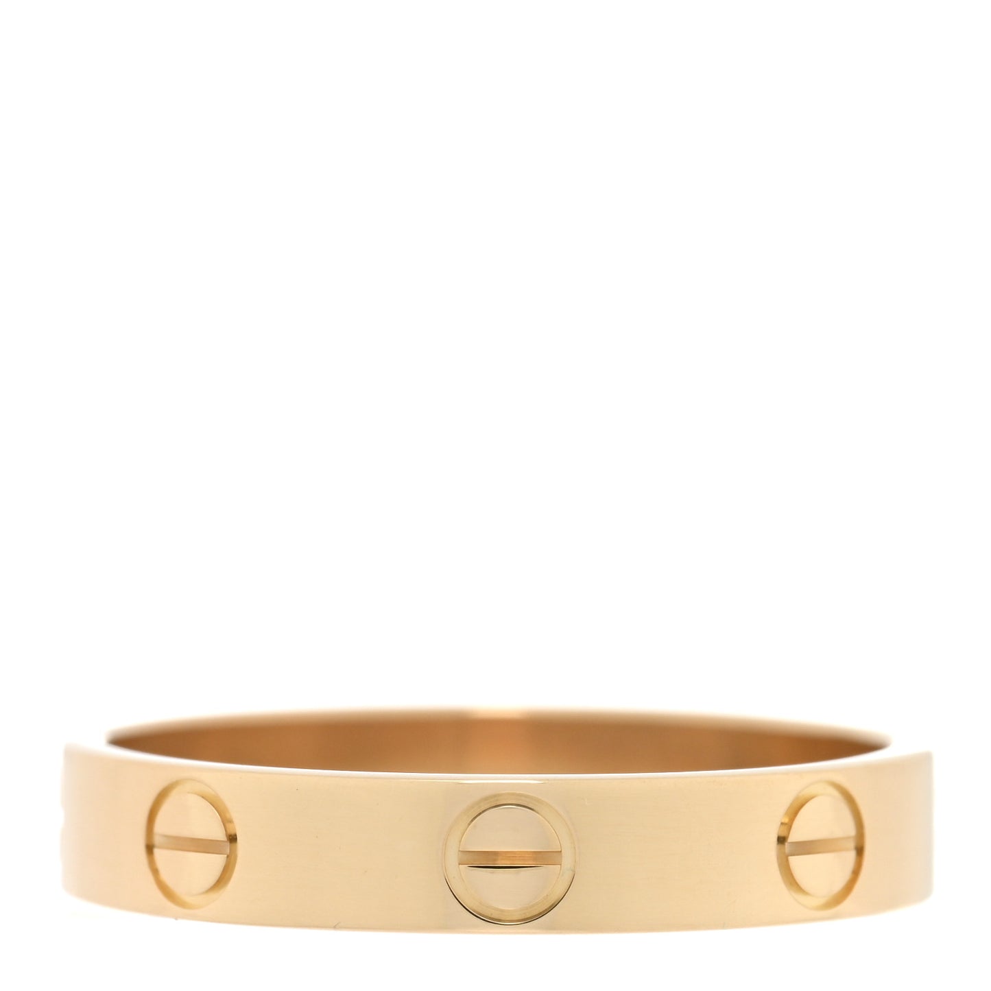 18K Yellow Gold 3.5mm LOVE Wedding Band Ring 56 7.75