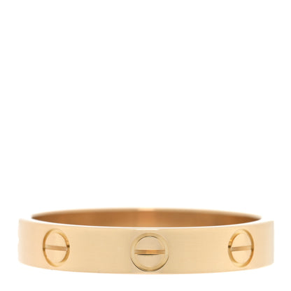 Cartier 18K Yellow Gold 3.5mm LOVE Wedding Band Ring 56 7.75 3 of 4