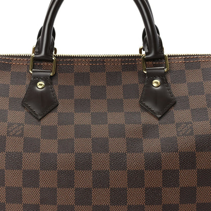 Louis Vuitton Damier Ebene Speedy 30 Brown 7 of 9