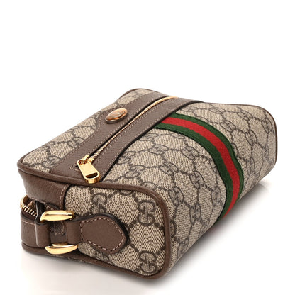Gucci GG Supreme Monogram Web Mini Ophidia Shoulder Bag  Brown 9 of 9