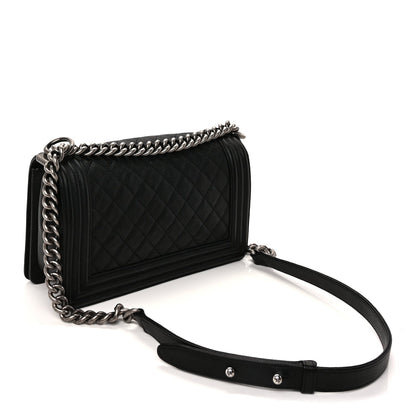 Chanel Caviar Quilted Medium Boy Flap  Black 2 of 8