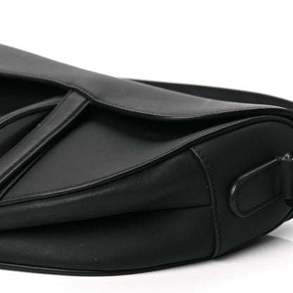 Christian Dior Ultra Matte Calfskin Saddle Bag Black 9 of 10