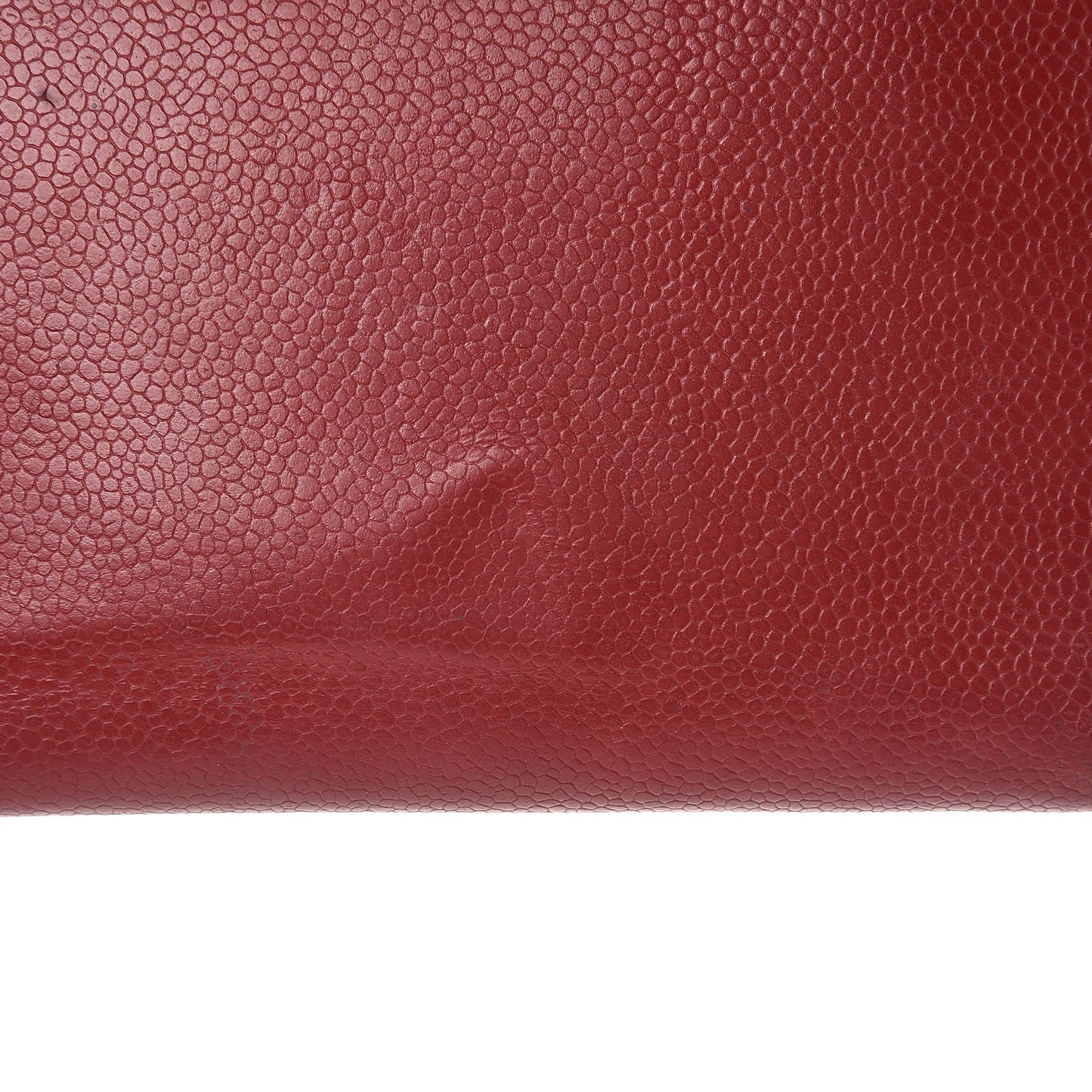 Caviar Large CC Timeless Zip Around Organizer Wallet Red