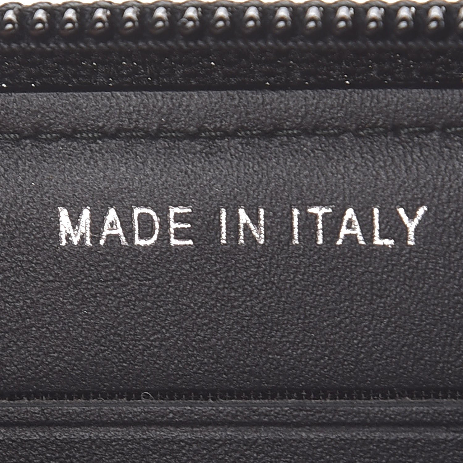 Chanel Calfskin Painted Chevron Embossed Small Boy Zip Wallet Black 8 of 9