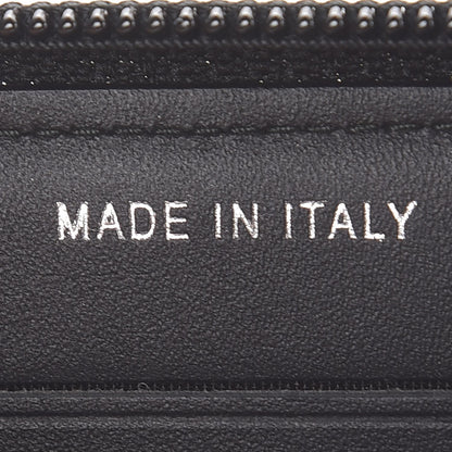 Chanel Calfskin Painted Chevron Embossed Small Boy Zip Wallet Black 8 of 9