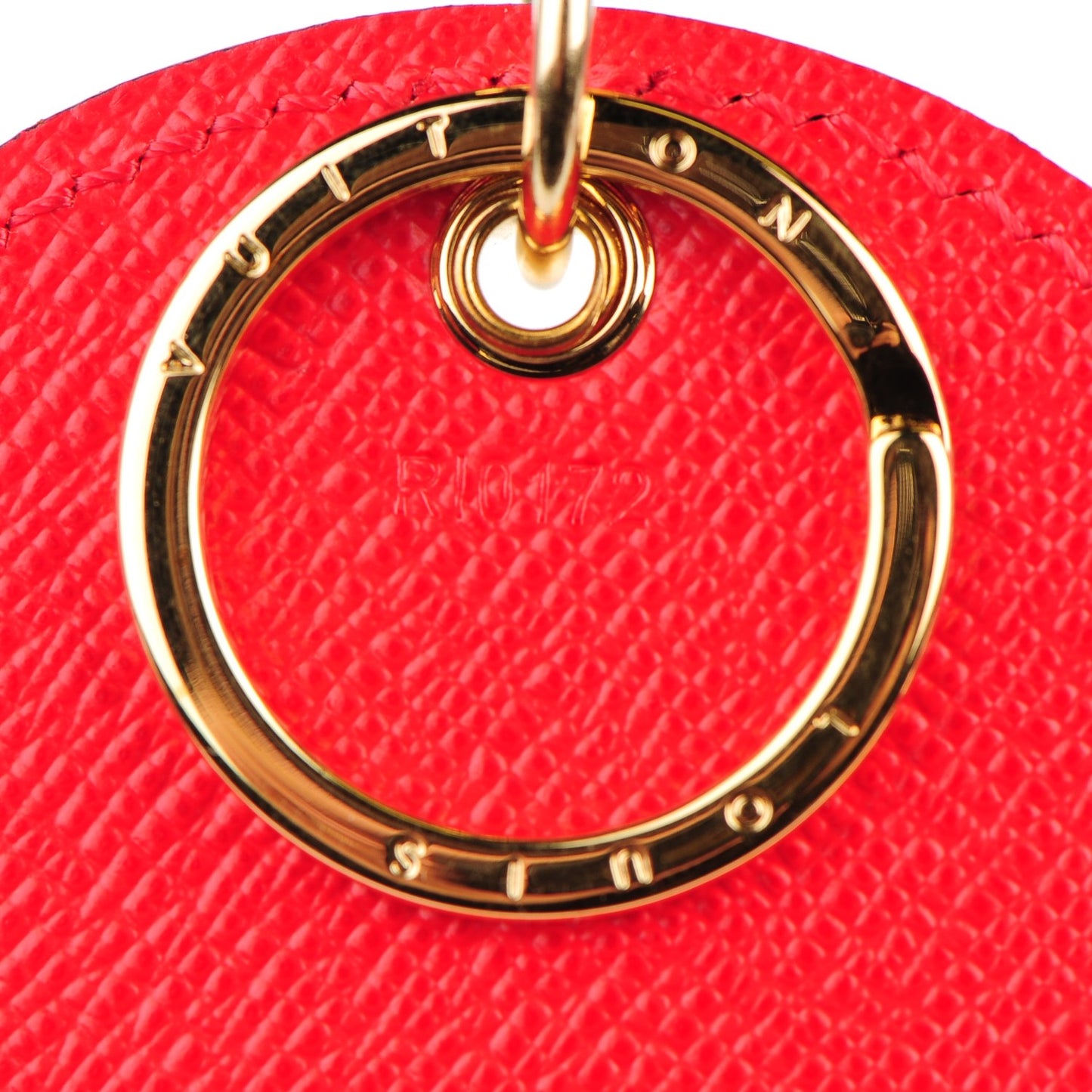 Monogram Kusama Pumpkin Dots Key Holder Red