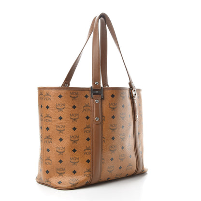 MCM Visetos Shopping Tote Cognac 3 of 10