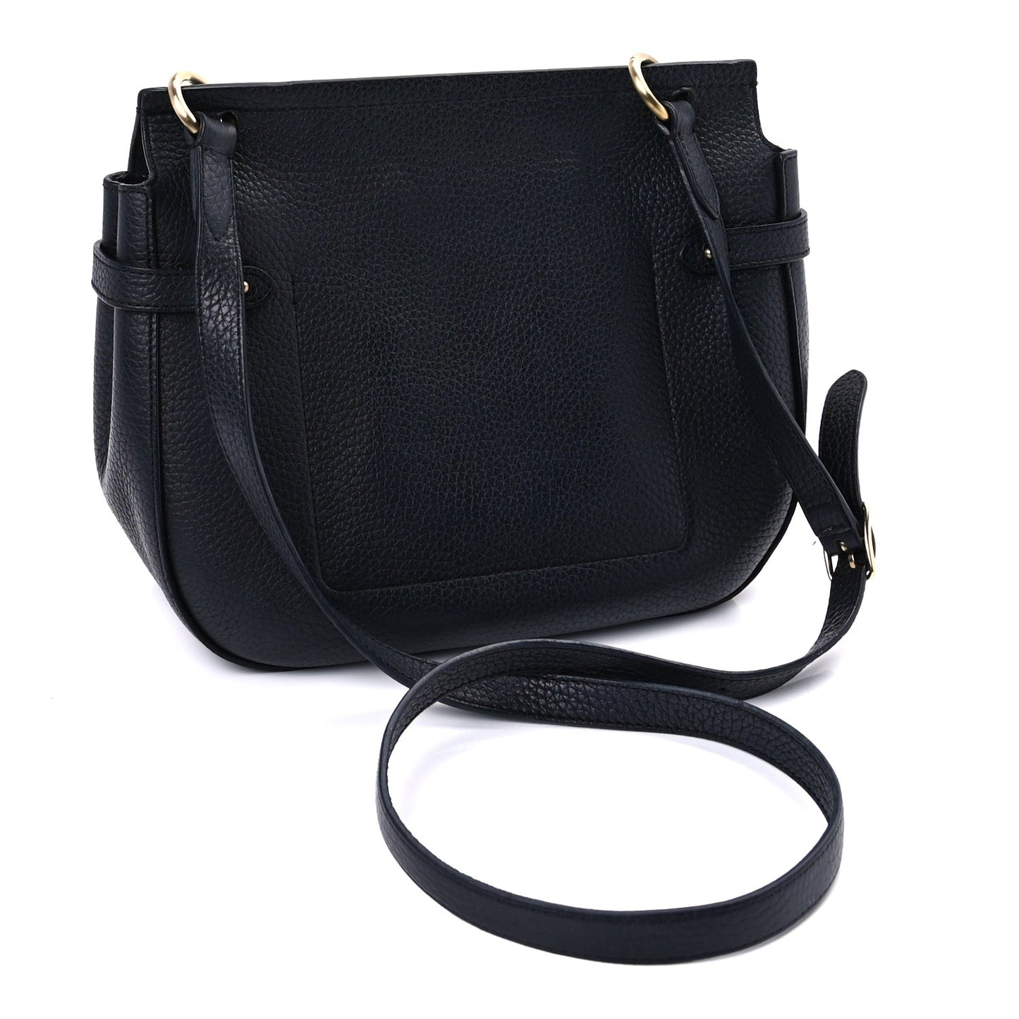 Small Classic Grain Calfskin Small Amberley Satche Black