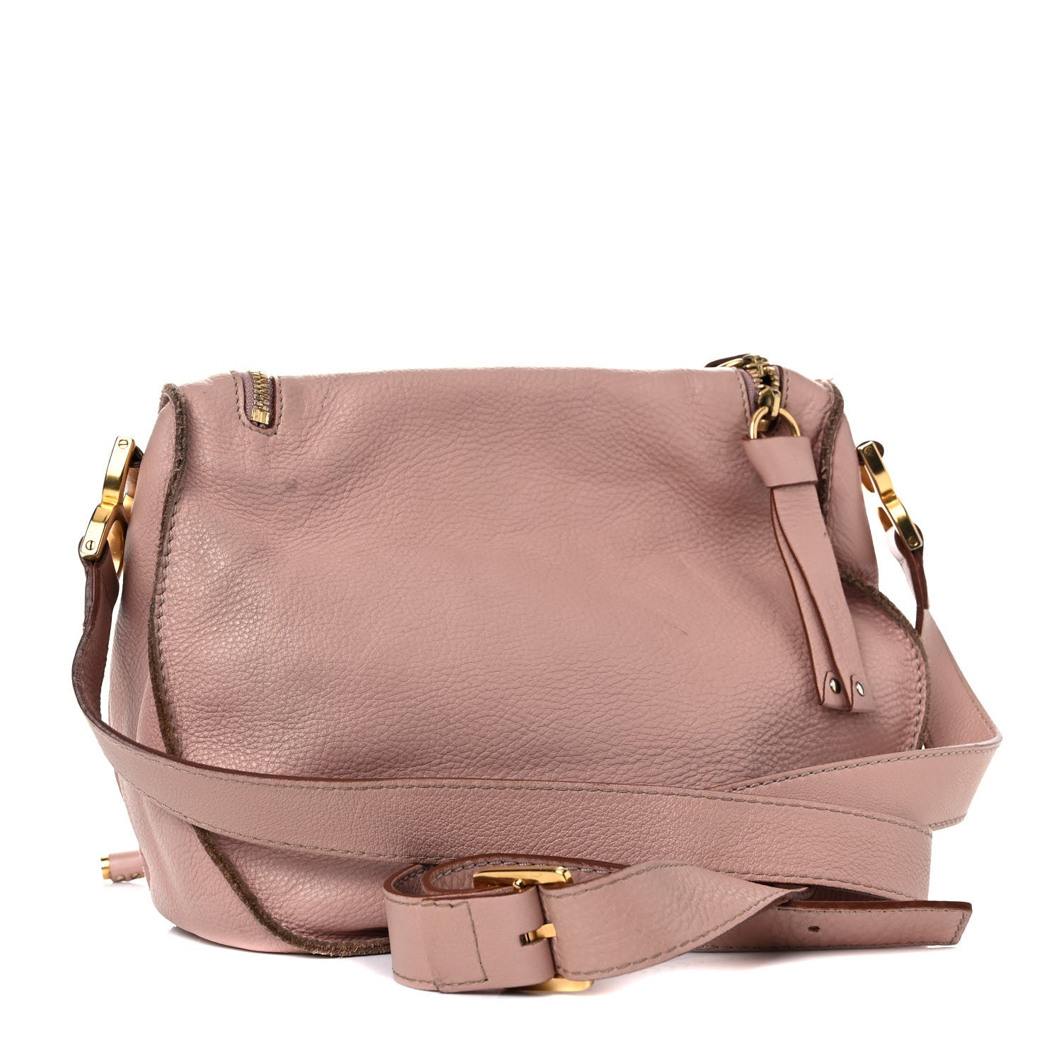 Chloe Calfskin Medium Marcie Round Zip Crossbody Blush Nude 2 of 24