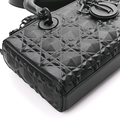Christian Dior Calfskin Cannage Diamond Medium Lady D-Joy Black 10 of 11