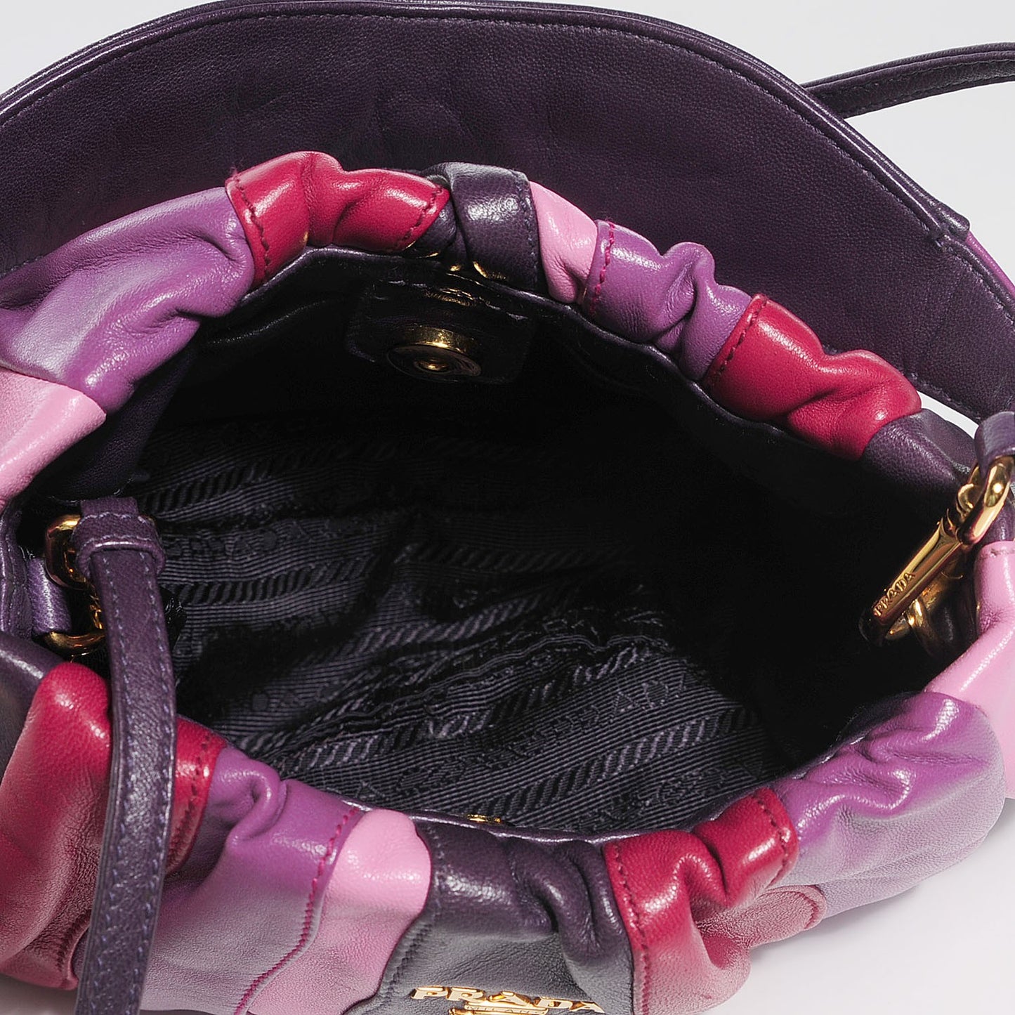 Nappa Trembled Blossoms Stripes Crossbody Ibisco Viola