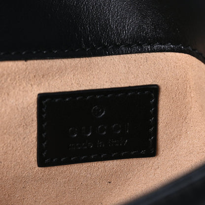 Gucci Calfskin Matelasse Super Mini GG Marmont Shoulder Bag  Black 5 of 8