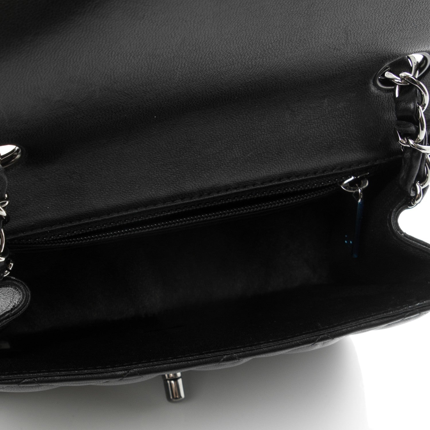 Chanel Lambskin Quilted Mini Square Flap Black 5 of 8