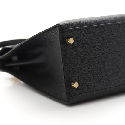 Hermes Epsom Kelly Sellier 28 Black 7 of 12