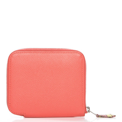 Hermes Epsom Silk'in Compact Wallet Rose Jaipur 1 of 9