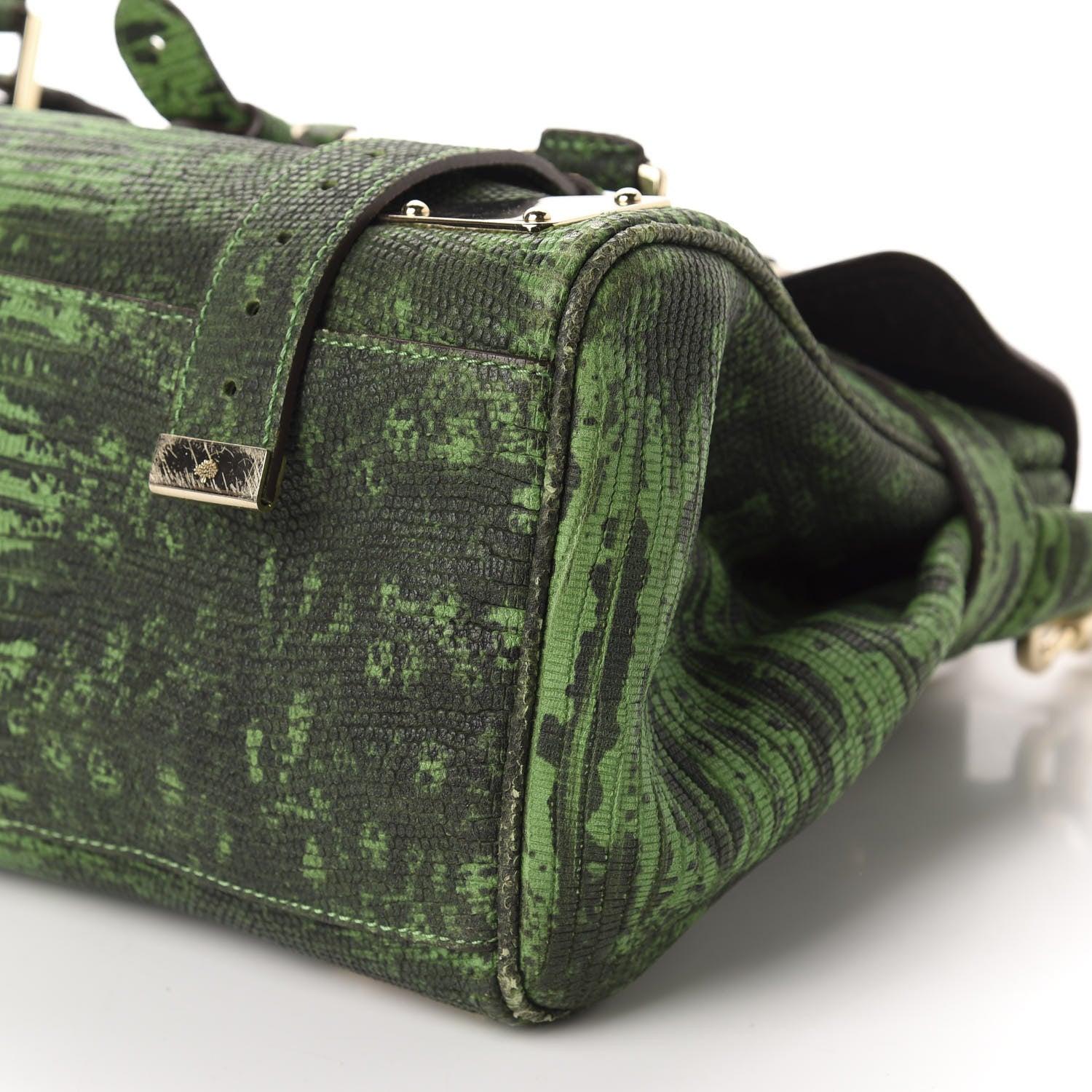 Mulberry Lizard Print Travel Day Grass Green 7 of 9