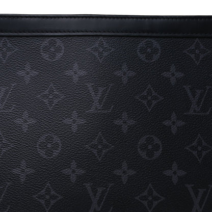 Louis Vuitton Monogram Eclipse Pochette Voyage MM Black 6 of 8