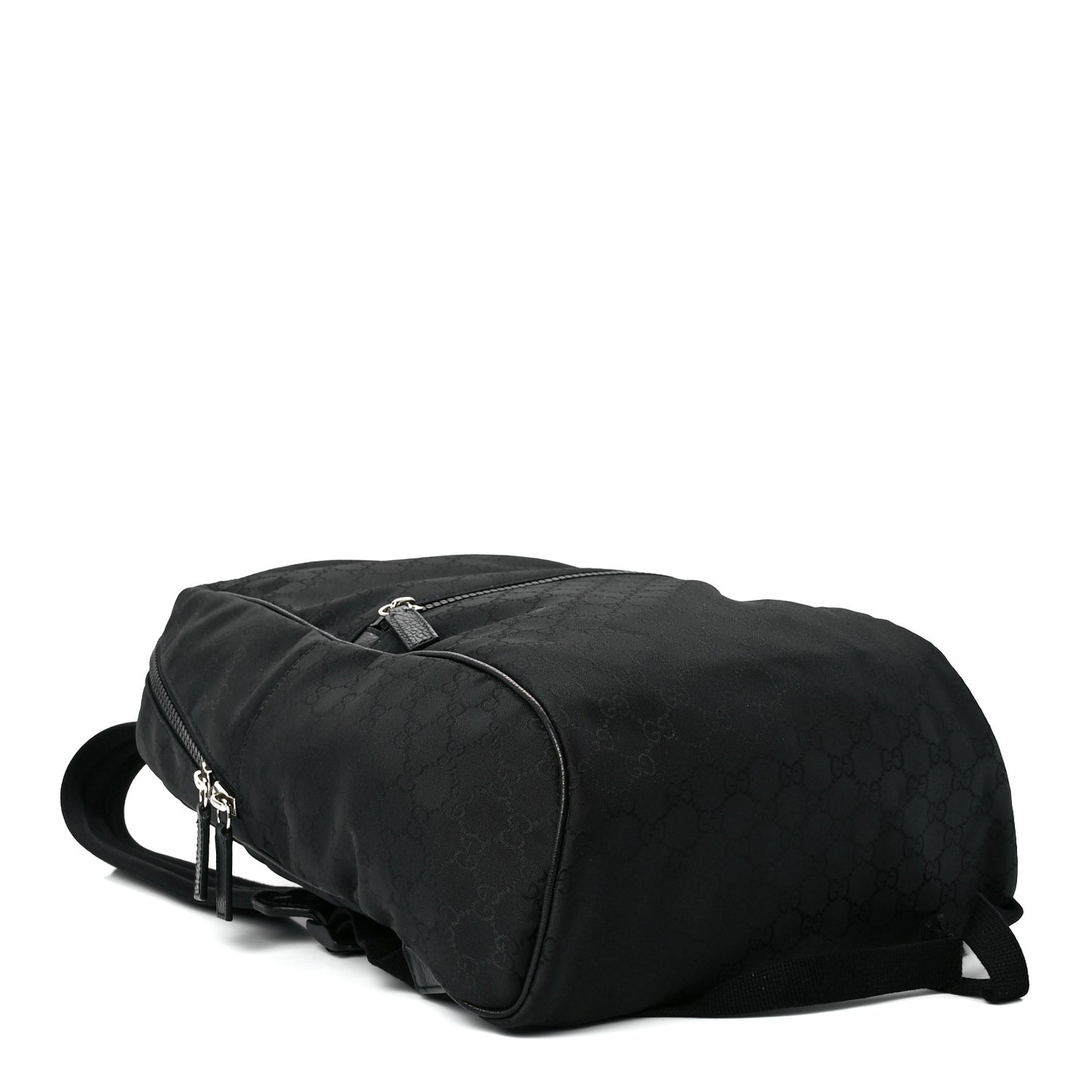 Nylon Monogram Slim Backpack Black