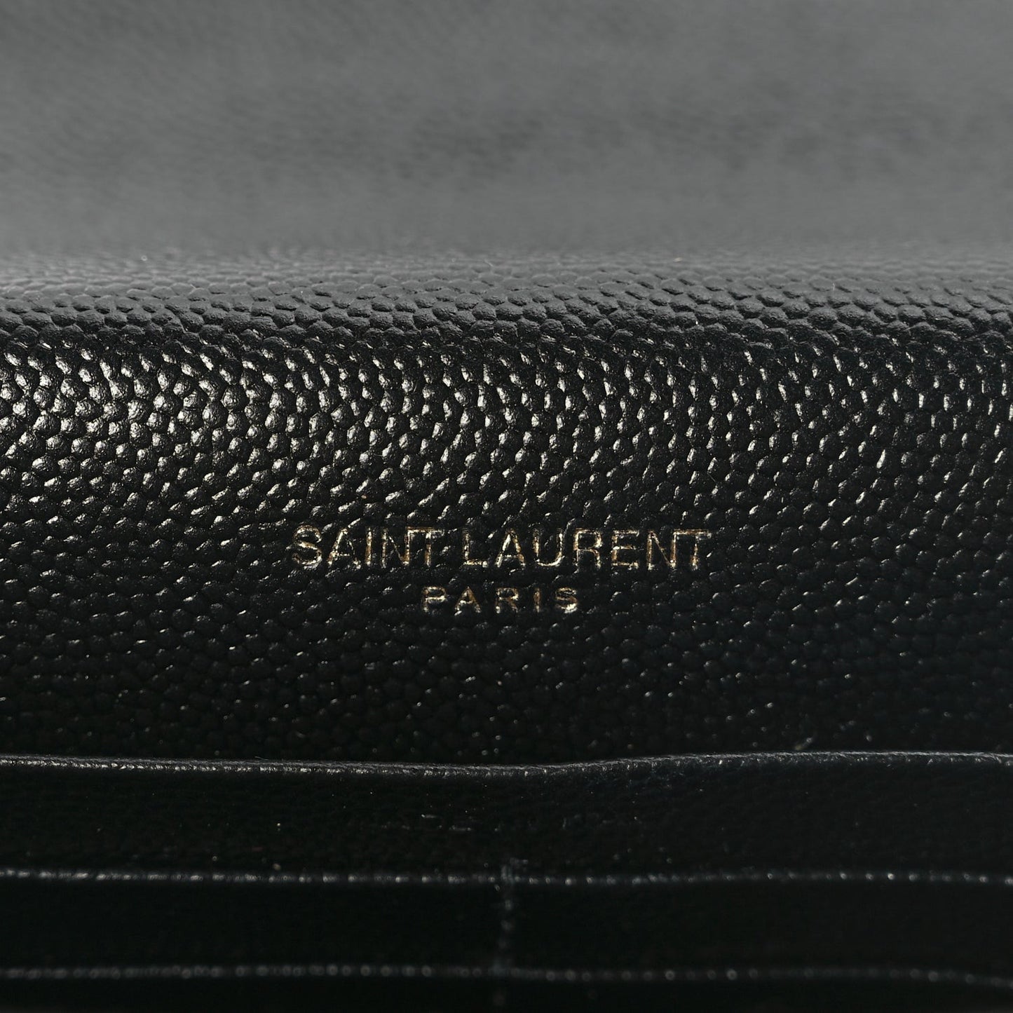 Grain De Poudre Matelasse Chevron Monogram Envelope Chain Wallet