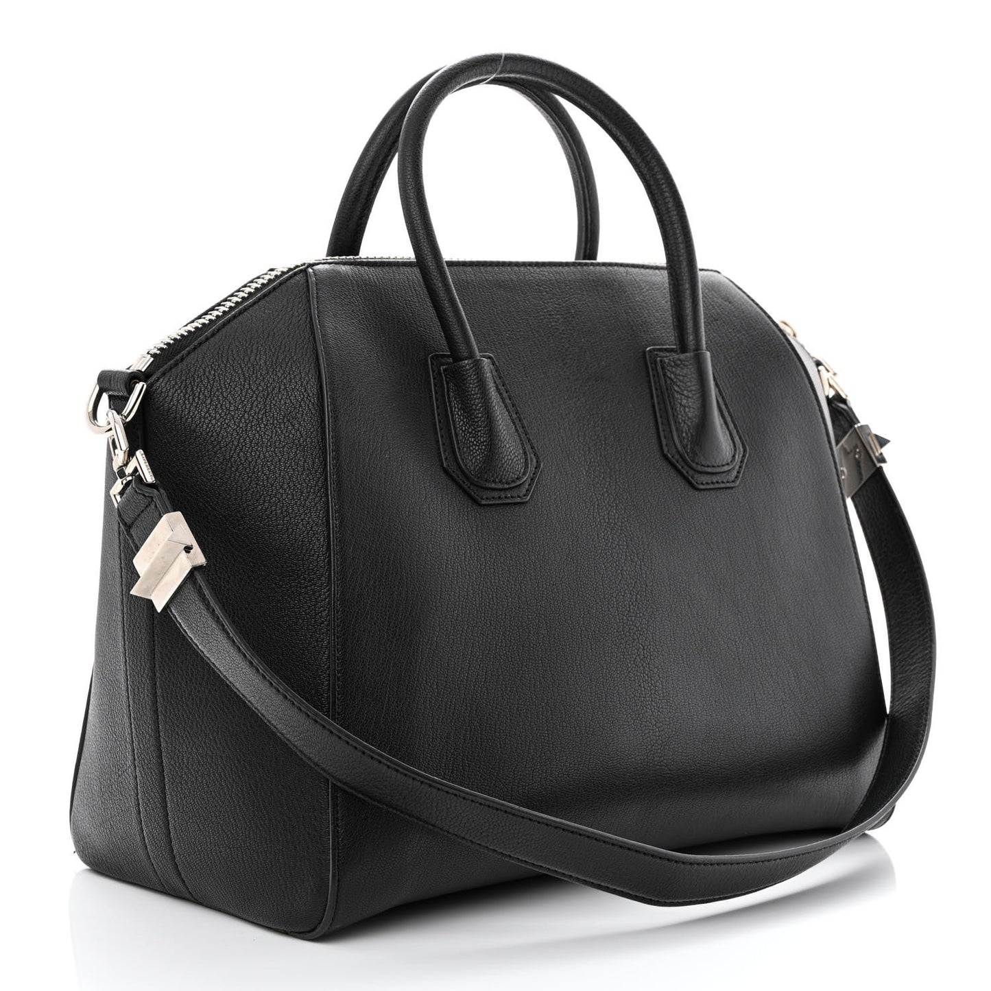 Sugar Goatskin Medium Antigona Black