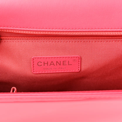 Chanel Patent Quilted Large Boy Flap Pink 6 of 11