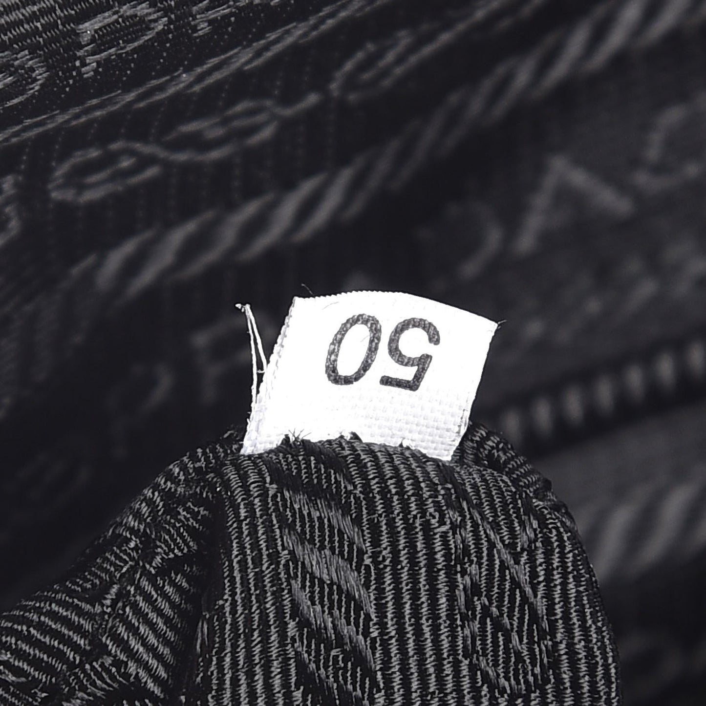 Tessuto Nylon Box Calf Bowling Bag Black