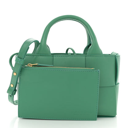 Bottega Veneta Nappa Maxi Intreccio Mini Arco Tote Green 3 of 7