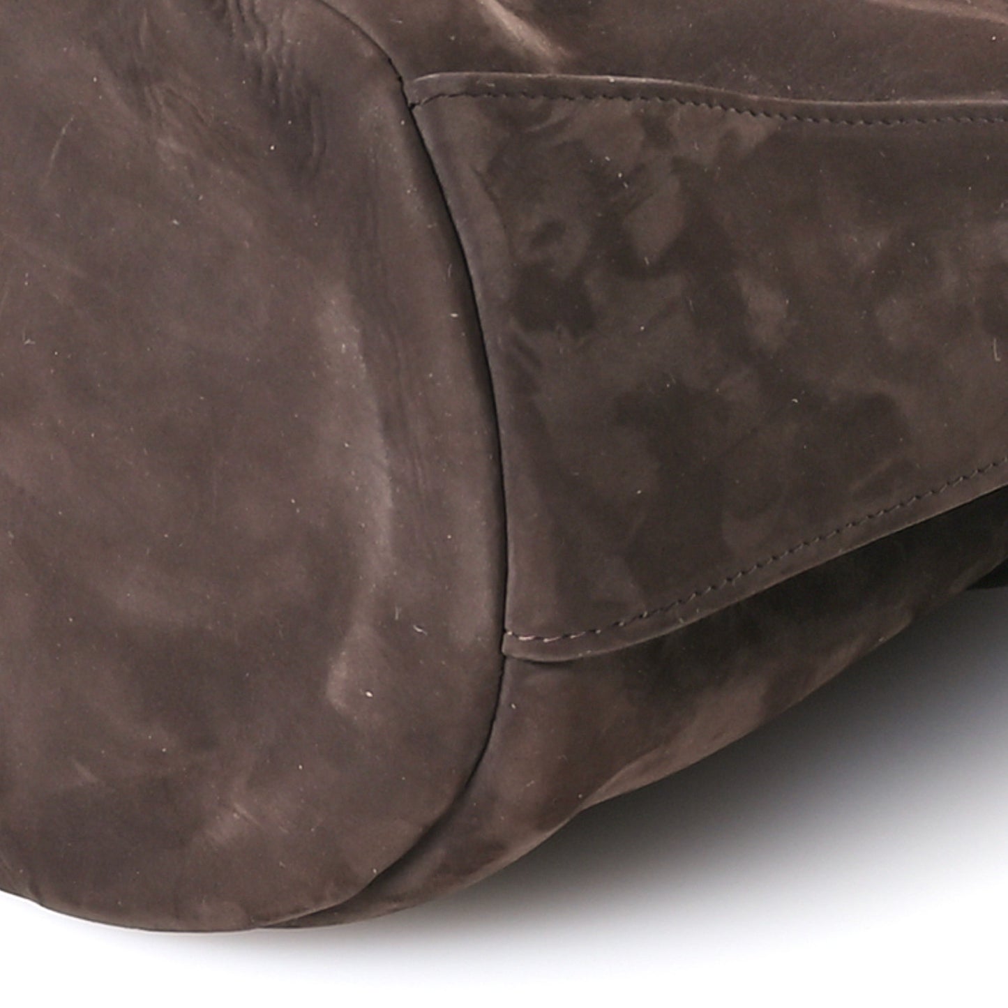 Nubuck Mini Leo Bucket Bag Umber