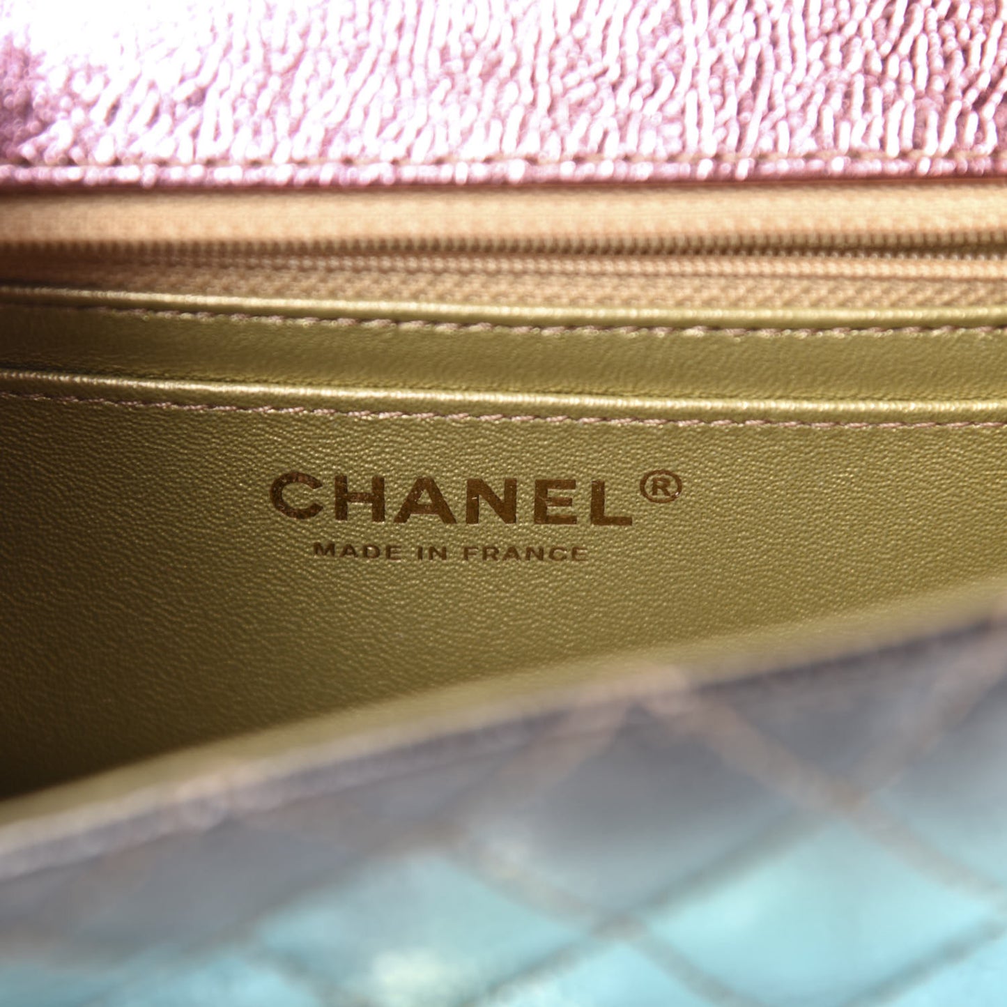 Metallic Goatskin Quilted Mini 2.55 Reissue Flap Multicolor