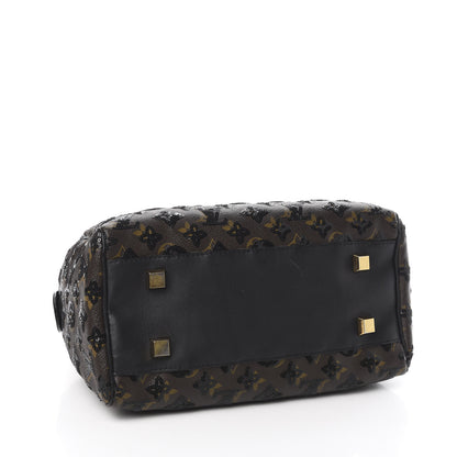 Louis Vuitton Monogram Sequins Eclipse Speedy 28 Black 4 of 11