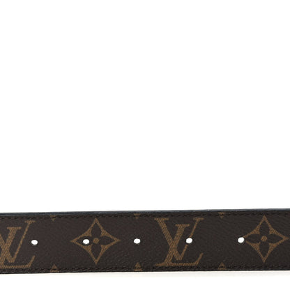 Louis Vuitton Calfskin Monogram 30mm LV Iconic Reversible Belt 75 30 Black 4 of 5