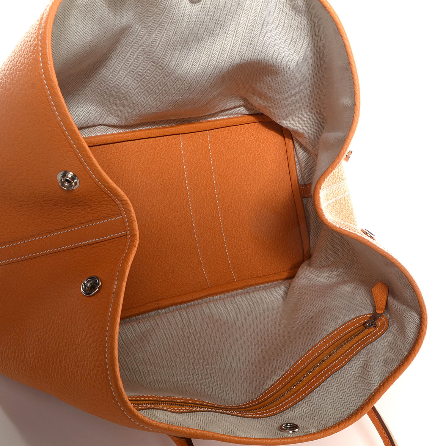 Hermes Vache Country Garden Party Tote 36 MM Moutarde 8 of 13