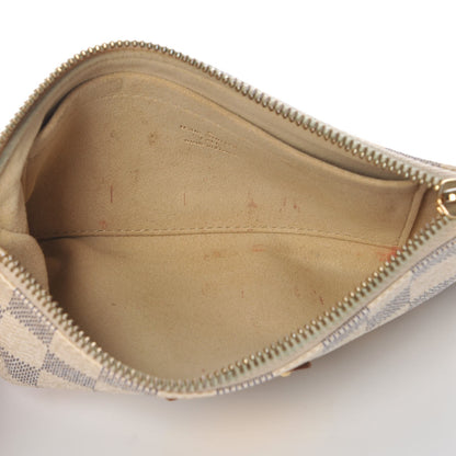 Louis Vuitton Damier Azur Pochette Milla MM 5 of 13