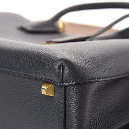 MCM Grained Calfskin Medium Milla Tote Phantom Grey 9 of 17