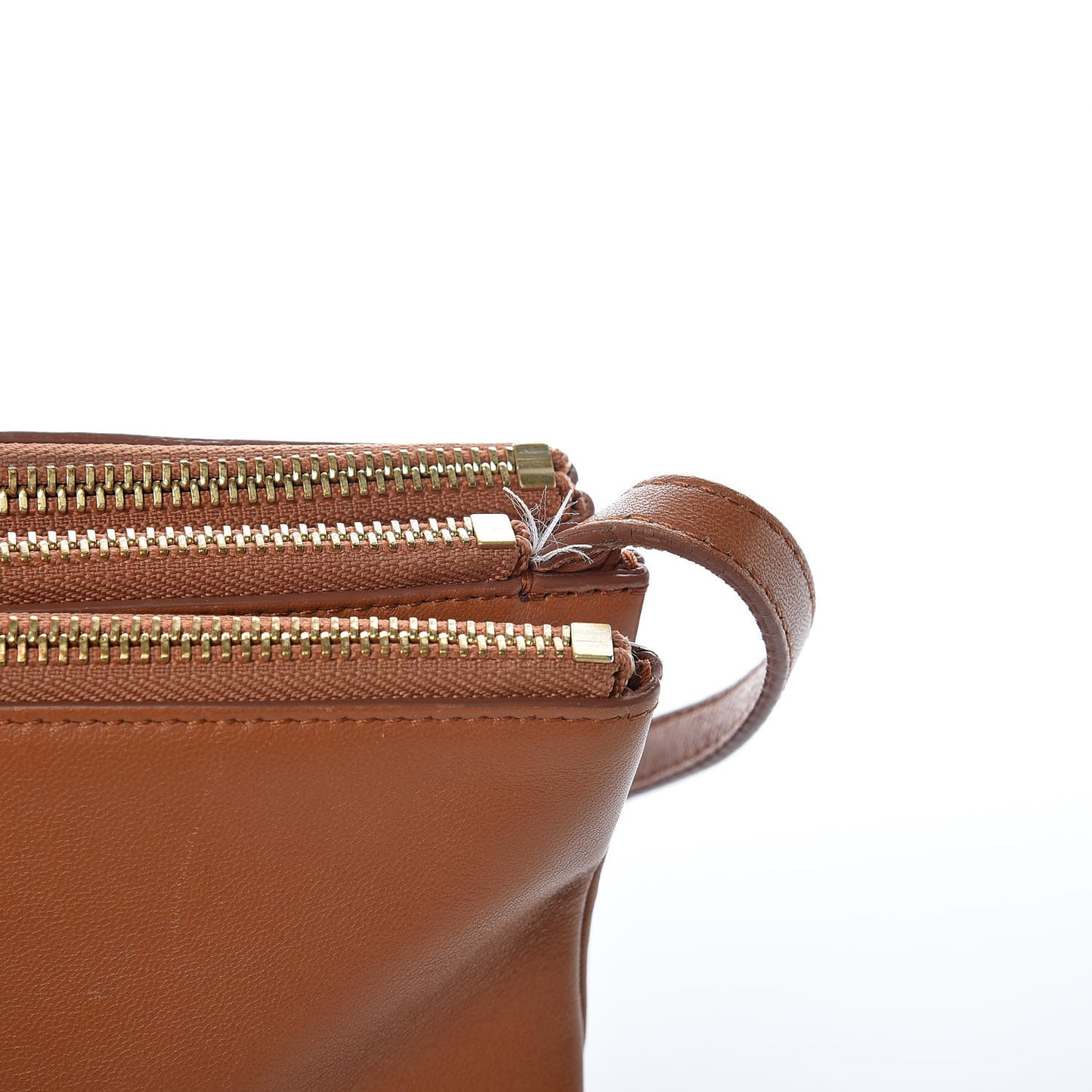 Lambskin Small Trio Crossbody Bag Tan