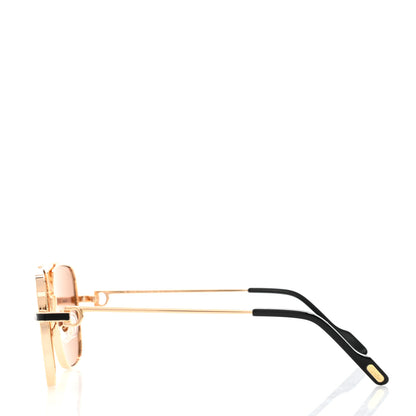 Cartier Metal Aviator Sunglasses Gold 3 of 7