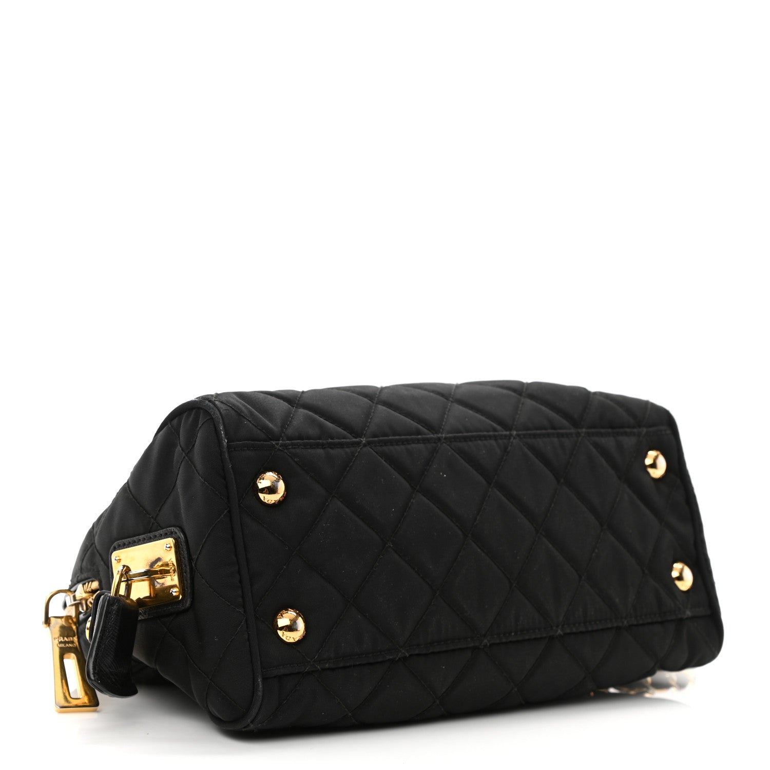 Prada Nylon Tessuto Impuntu Quilted Flap Black 4 of 13